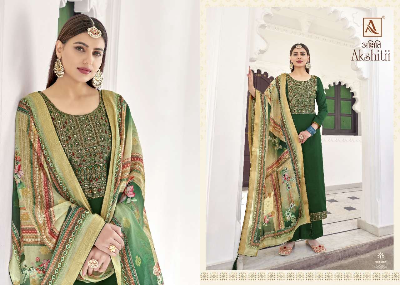 Alok Akshitii Catalog Ethnic Wear Jam Cotton Ladies Dress Materials 