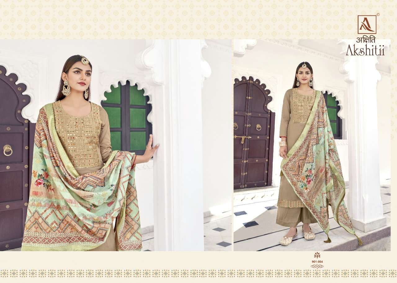 Alok Akshitii Catalog Ethnic Wear Jam Cotton Ladies Dress Materials 