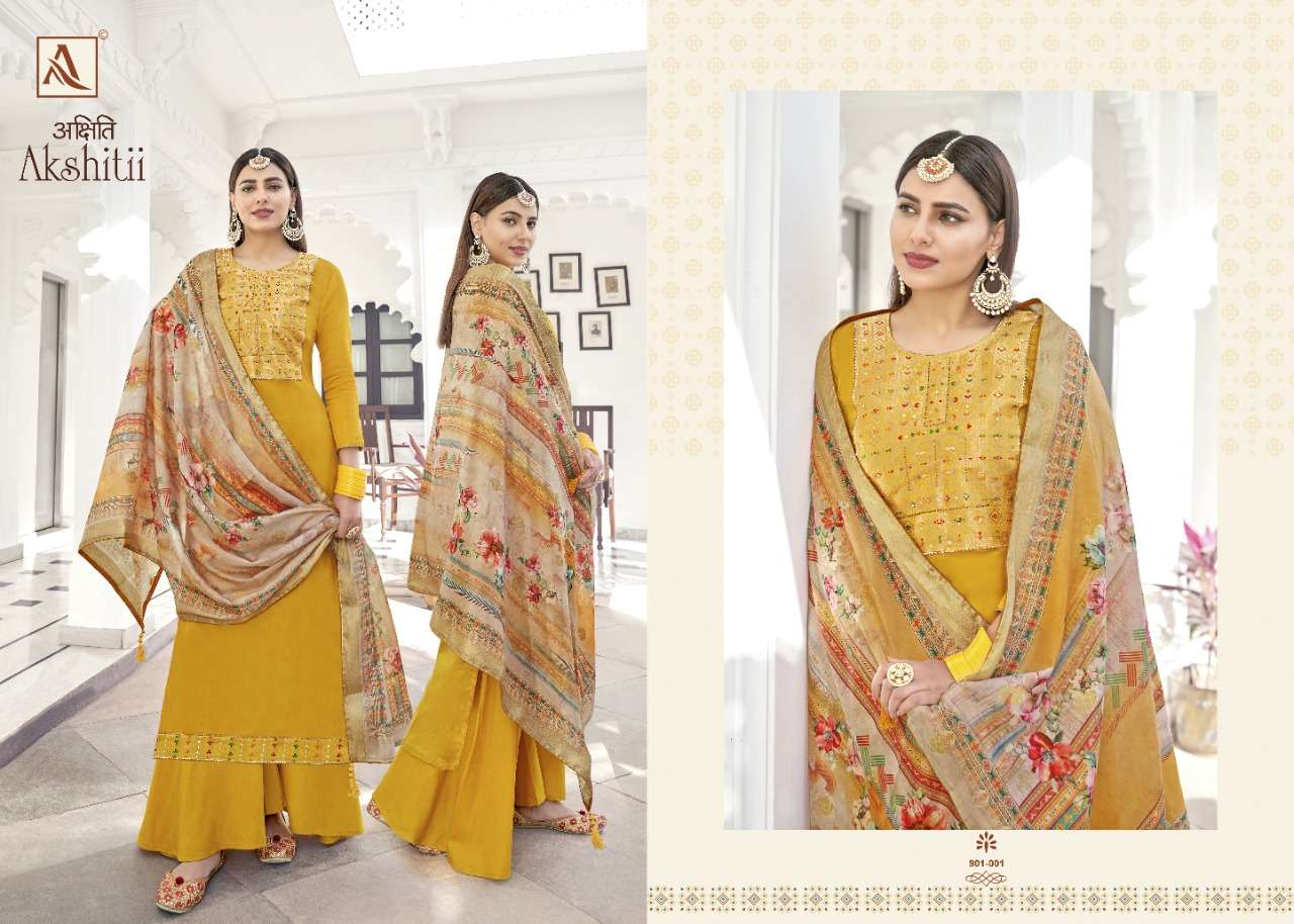 Alok Akshitii Catalog Ethnic Wear Jam Cotton Ladies Dress Materials 