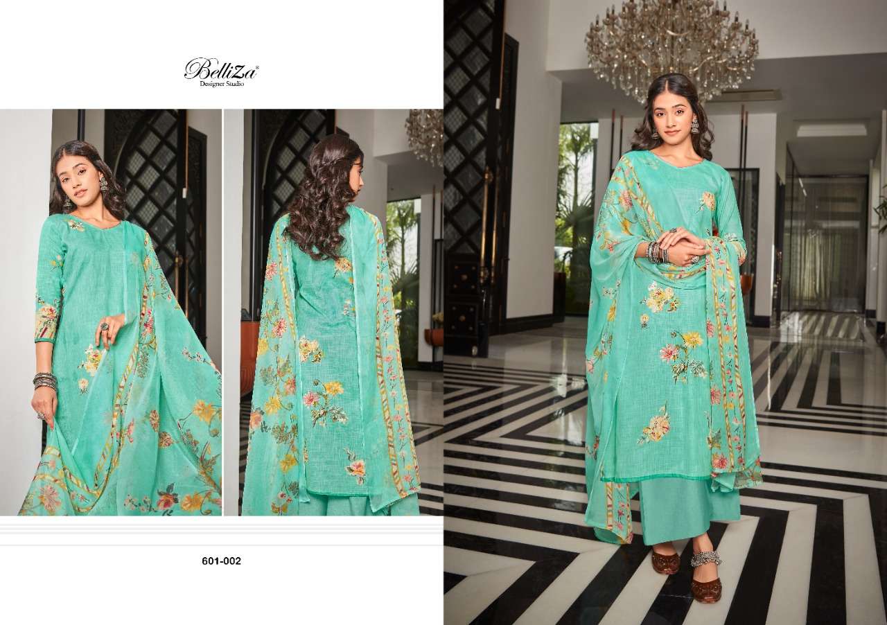 Belliza Namika Vol 2 Catalog Designer Wear Pure Cotton Linen Printed Ladies Dress Materials 