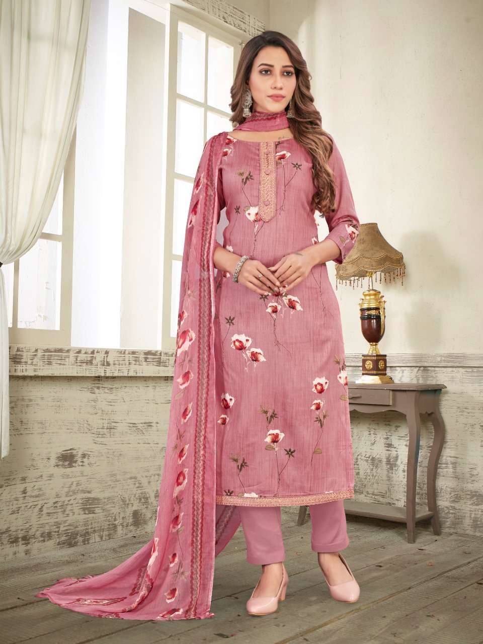 Bipson Riya 1799 Catalog Fancy Wear Jam Satin Women Dress Materials 