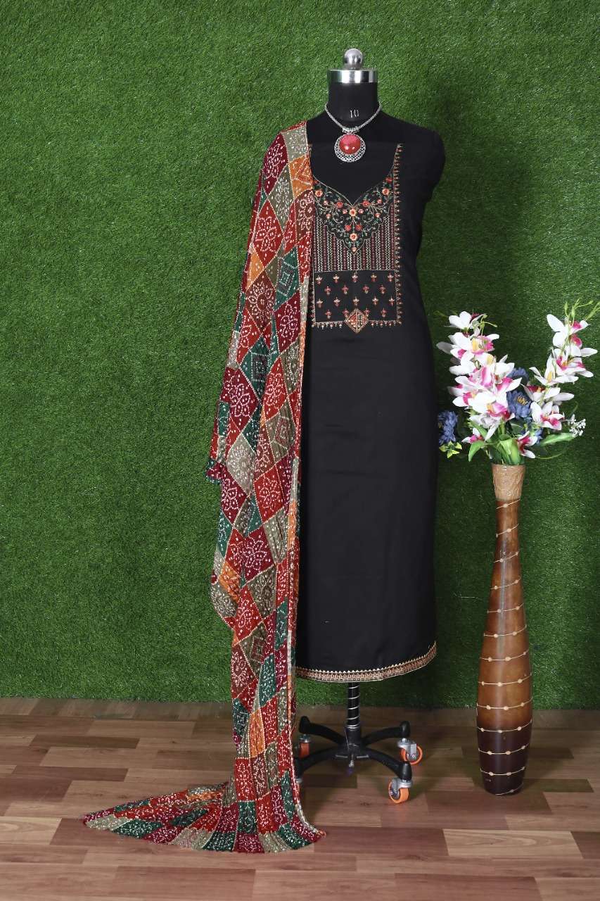 Bipson Sunehari 1011 Catalog Designer Wear Pure Cotton Embroidery Unstitched Dress Materials 