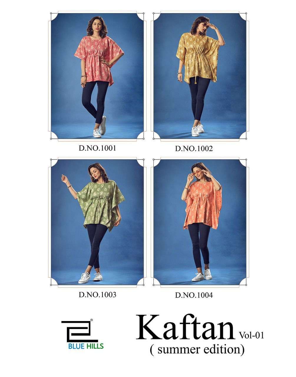 Blue Hills Kaftan Vol 1 Catalog Fancy Western Wear Rayon Kaftan 
