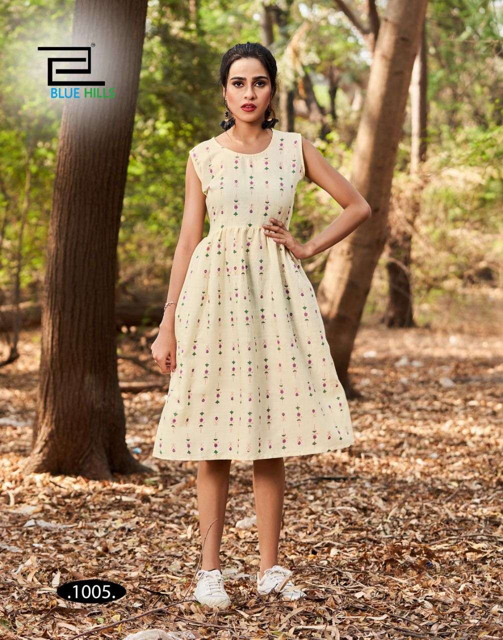 Blue Hills Short Top Vol 1 Catalog Casual Wear Rayon Short Kurtis