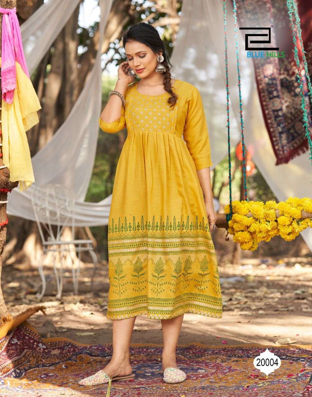 Blue Hills Trend Vol 25 Catalog Party Wear Long Anarkali Kurtis 