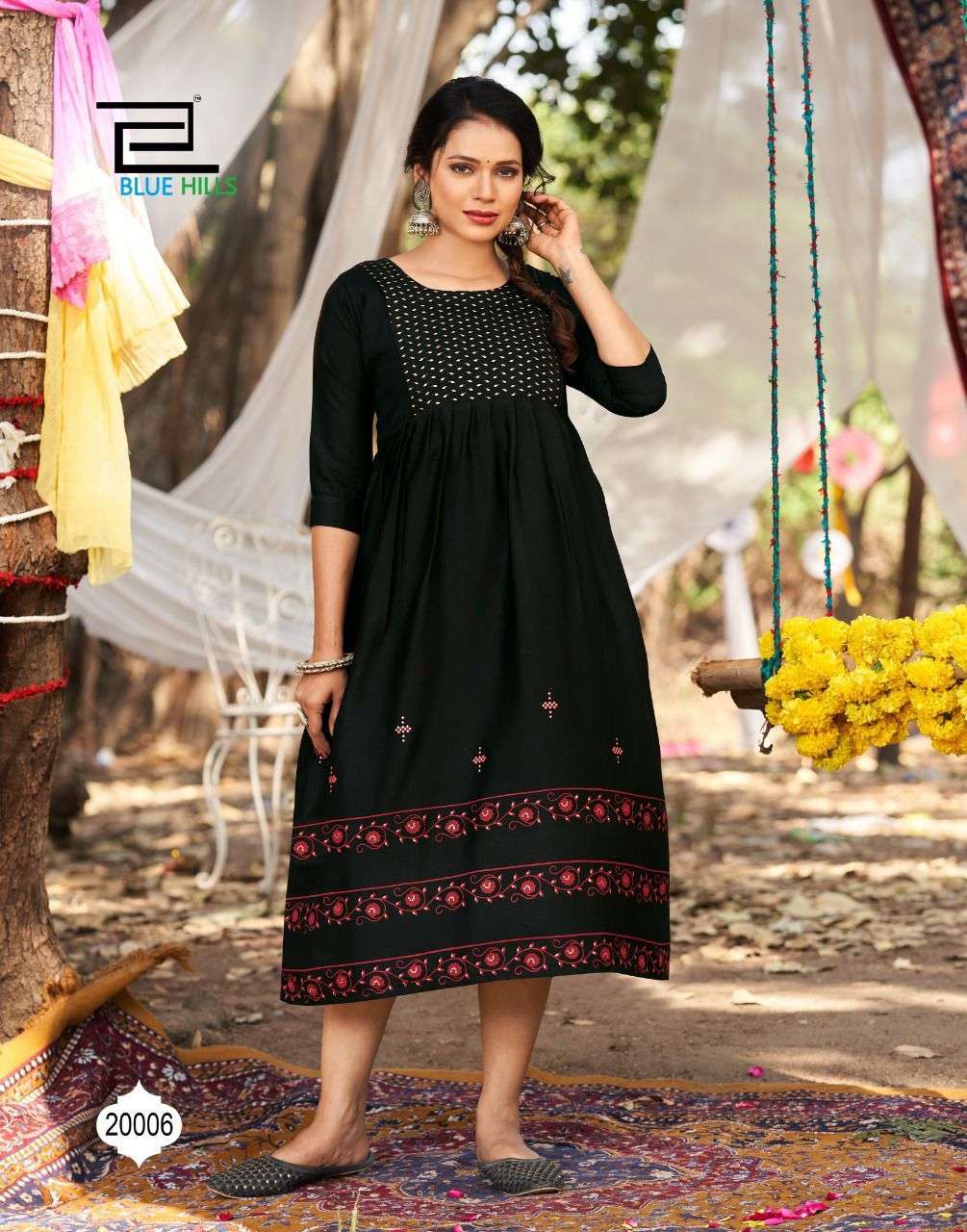 Blue Hills Trend Vol 25 Catalog Party Wear Long Anarkali Kurtis 