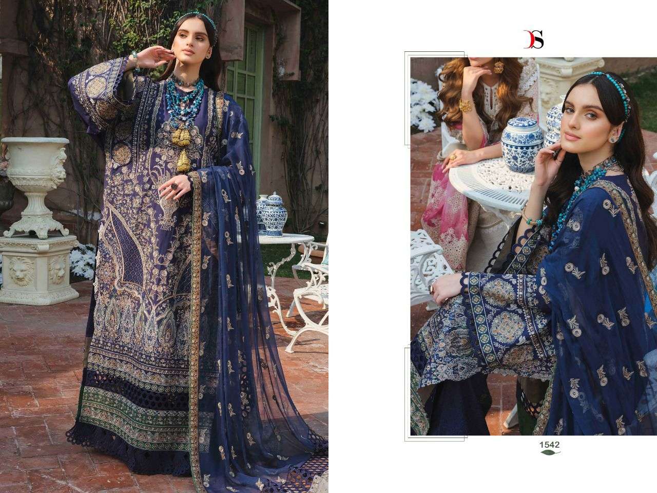 Deepsy Maryam N Mariya Lawn 22 Catalog Designer Wear Pure Cotton Embroidery Pakistani Salwar Kameez 