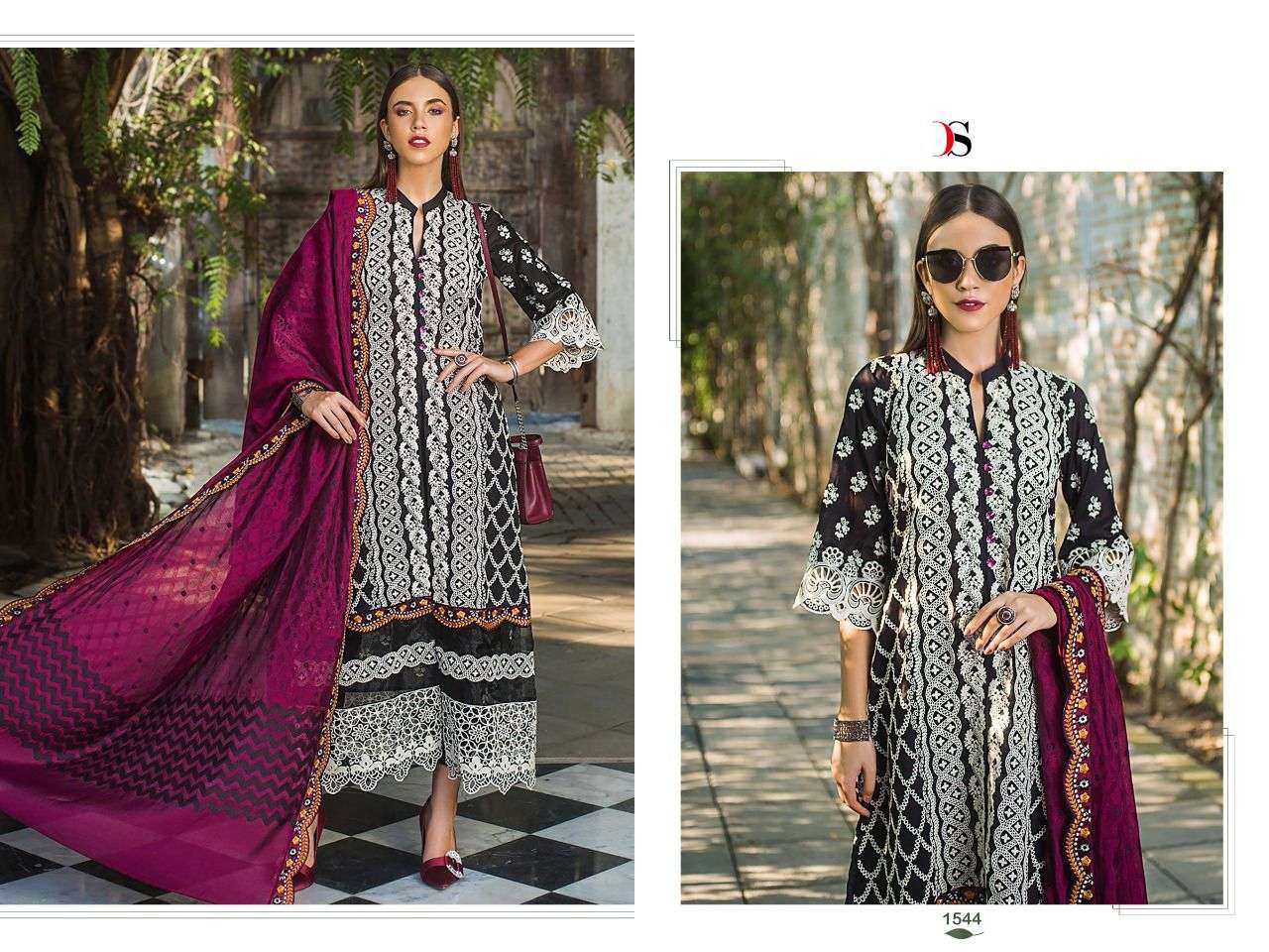 Deepsy Maryam N Mariya Lawn 22 Catalog Designer Wear Pure Cotton Embroidery Pakistani Salwar Kameez 