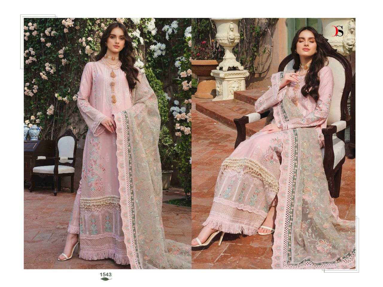 Deepsy Maryam N Mariya Lawn 22 Catalog Designer Wear Pure Cotton Embroidery Pakistani Salwar Kameez 