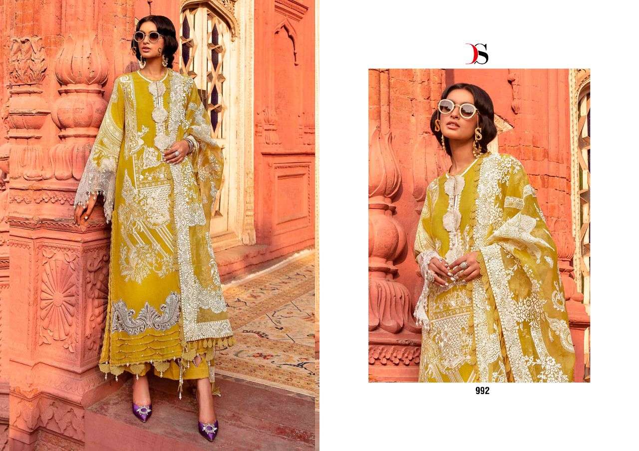 Deepsy Sana Safinaz Luxury 22 Catalog Party Wear Cotton Embroidery Pakistani Salwar Suits 