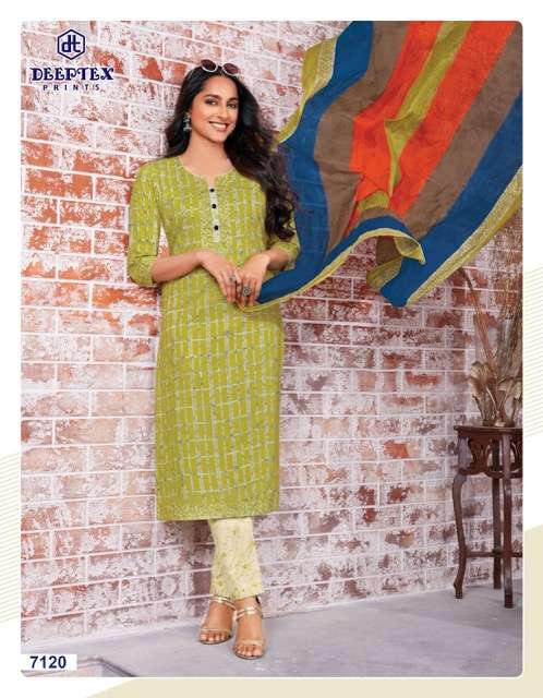 Deeptex Miss India 71 Catalog Daily Wear Unstitched Women Dress Materials 