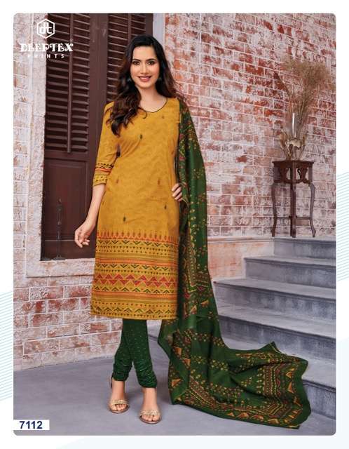 Deeptex Miss India 71 Catalog Daily Wear Unstitched Women Dress Materials 