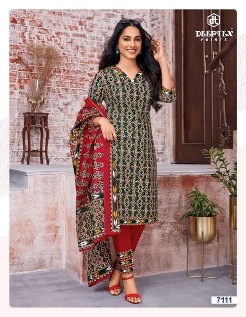 Deeptex Miss India 71 Catalog Daily Wear Unstitched Women Dress Materials 