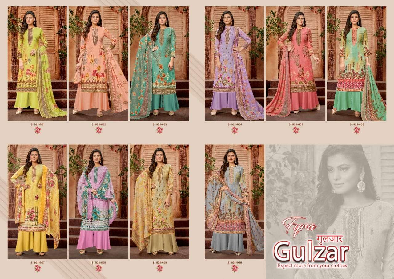 Fyra Gulzar Catalog Casual Wear Pure Cotton Printed Women Unstitched Dress Materials 
