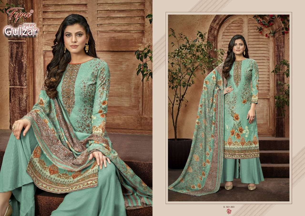Fyra Gulzar Catalog Casual Wear Pure Cotton Printed Women Unstitched Dress Materials 