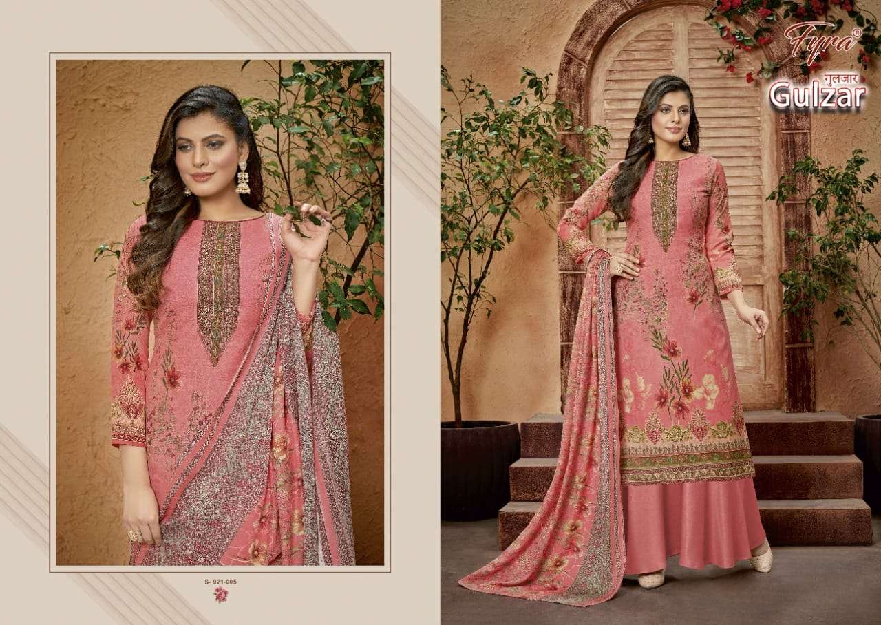 Fyra Gulzar Catalog Casual Wear Pure Cotton Printed Women Unstitched Dress Materials 