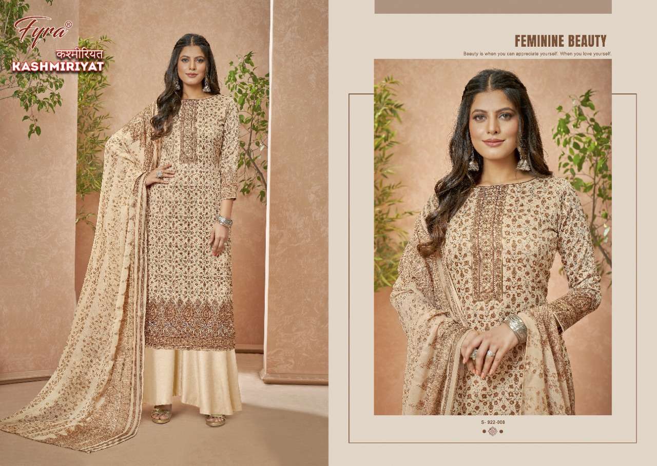 Fyra Kashmiriyat Catalog Daily Wear Pure Jam Digital Printed Dress Materials
