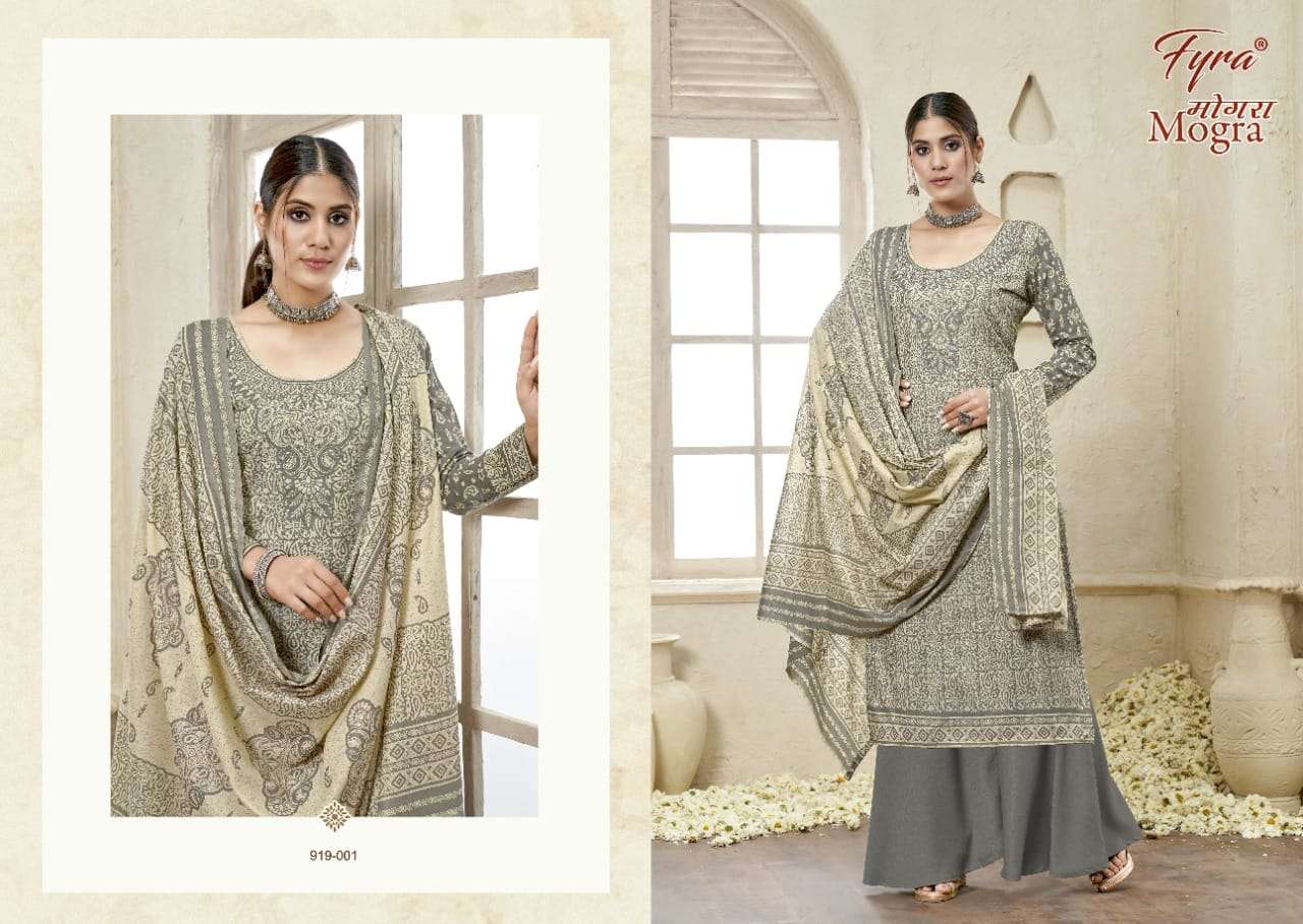 Fyra Mogra Catalog Casual Wear Pure Cotton Ladies Dress Materials 