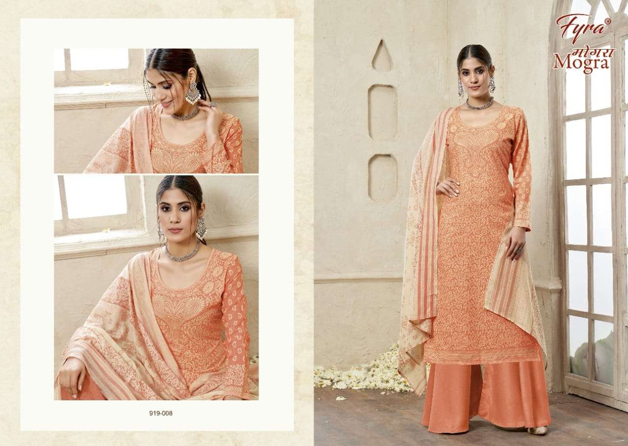 Fyra Mogra Catalog Casual Wear Pure Cotton Ladies Dress Materials 