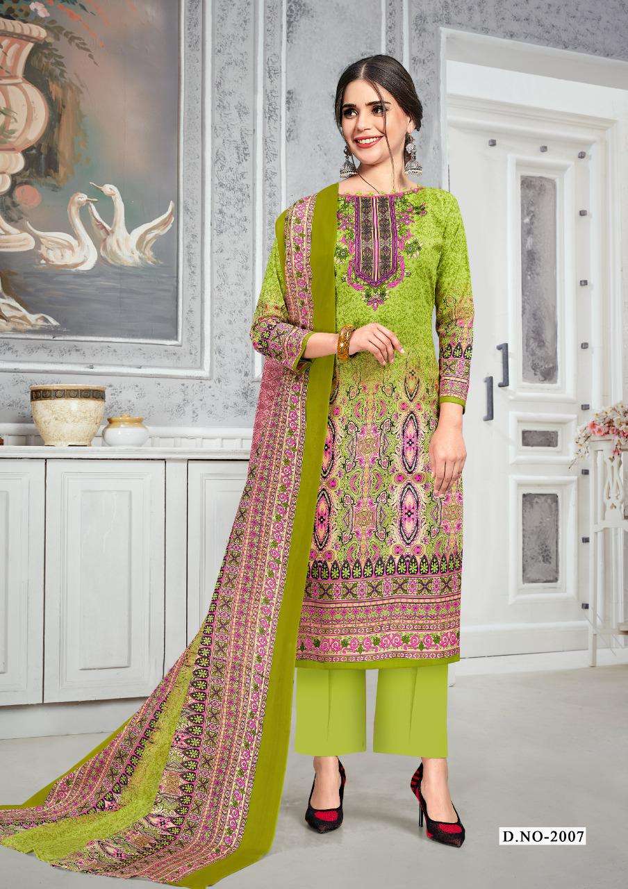 Gulnaaz Catalog Daily Wear Karachi Cotton Unstitched Women Dress Materials 