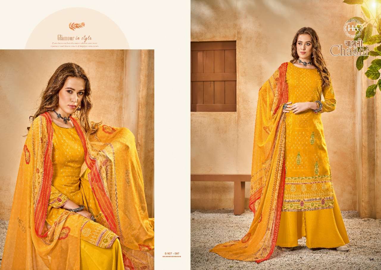 Harshit Chasni Catalog Festive Wear Pure Jam Digital Printed Unstitched Women Dress Materials 