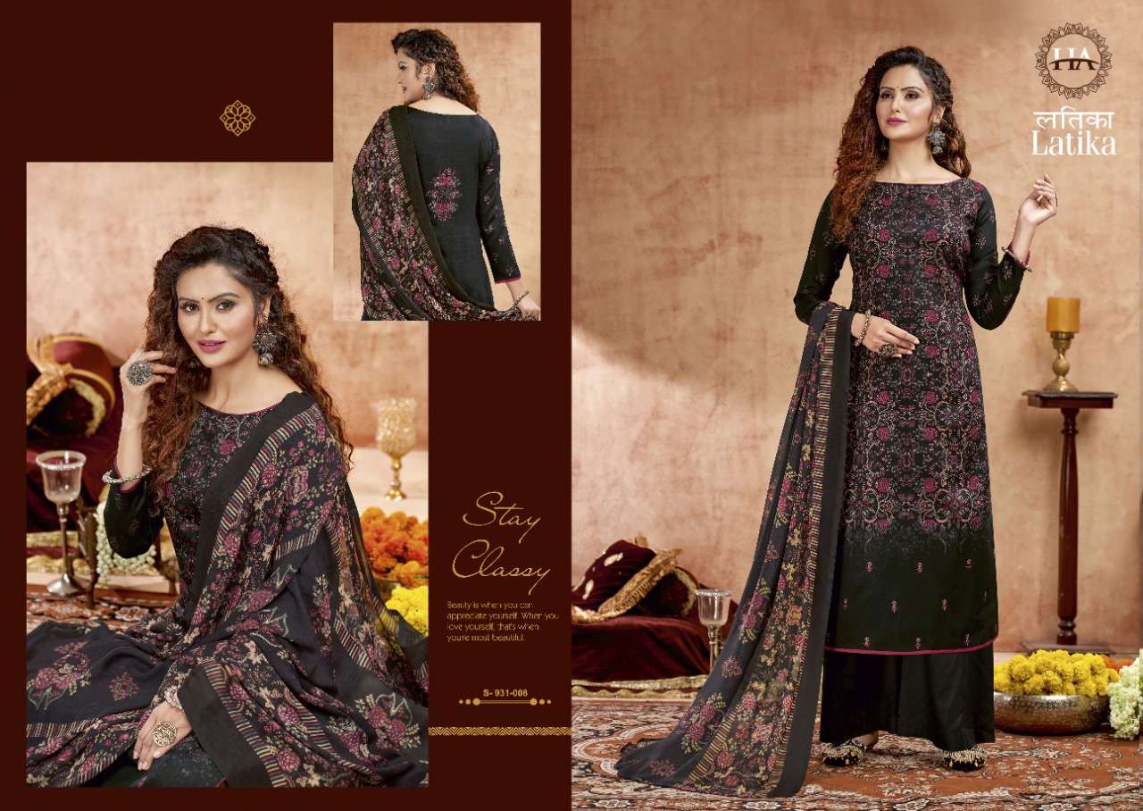 Harshit Latika Catalog Designer Wear Pure Jam Cotton Printed Dress Materials 