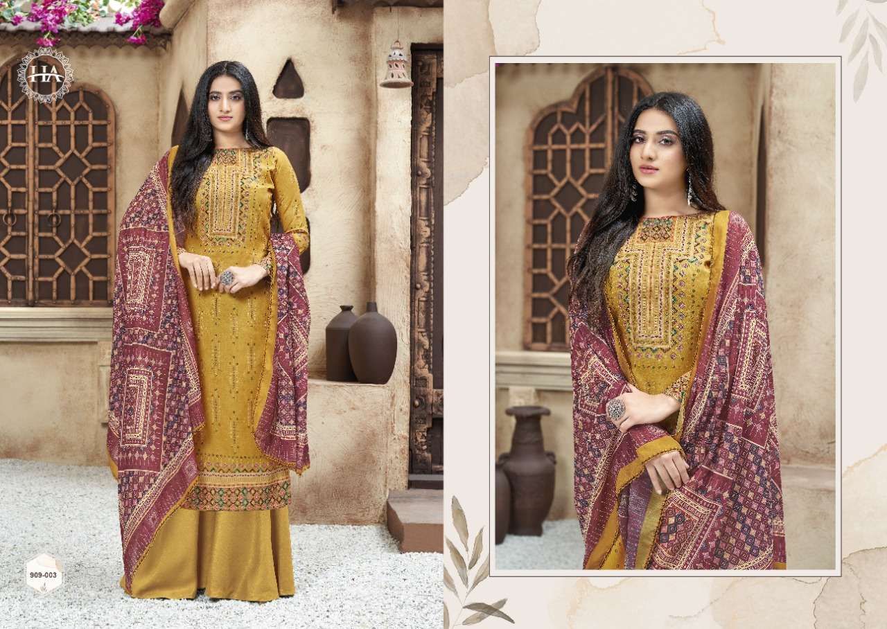 Harshit Nishita Catalog Designer Wear Pure Jam Cotton Unstitched Dress Materials 