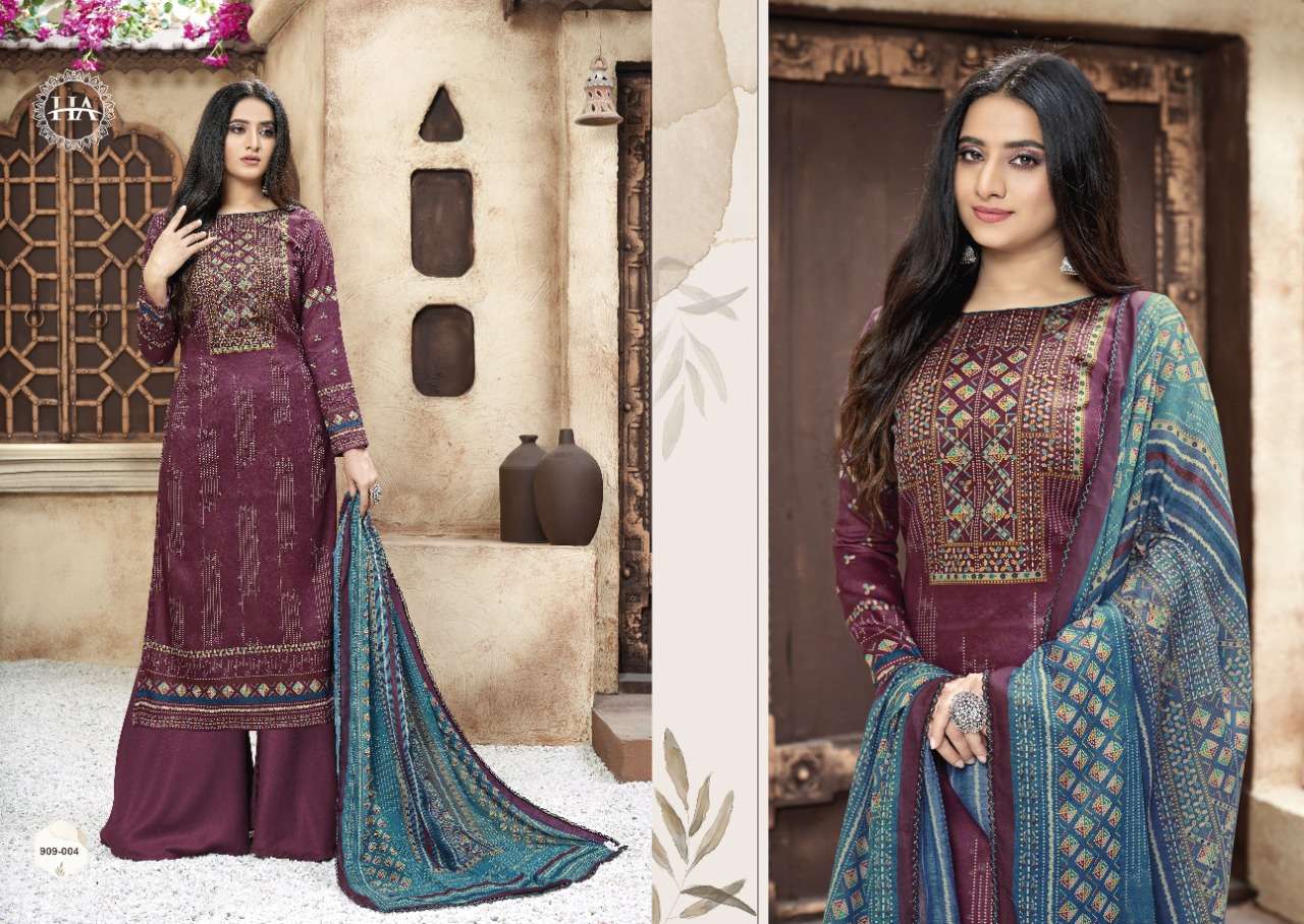 Harshit Nishita Catalog Designer Wear Pure Jam Cotton Unstitched Dress Materials 