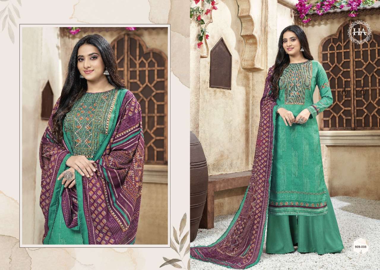 Harshit Nishita Catalog Designer Wear Pure Jam Cotton Unstitched Dress Materials 