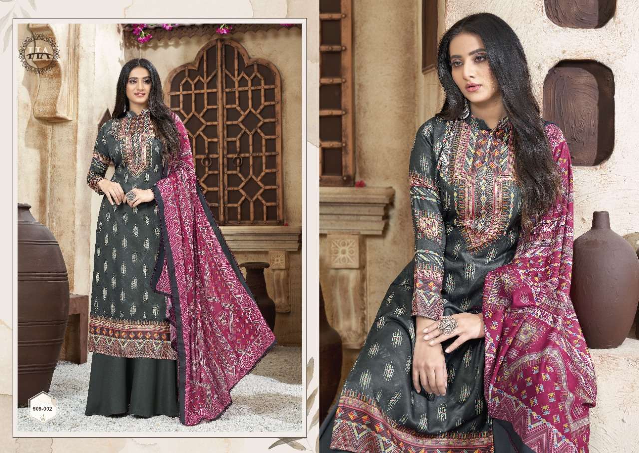 Harshit Nishita Catalog Designer Wear Pure Jam Cotton Unstitched Dress Materials 