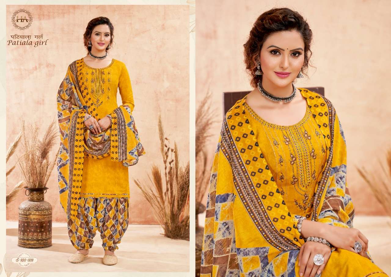 Harshit Patiyala Girl Catalog Catalog Daily Wear Summer Cotton Printed Unstitched Dress Materials 