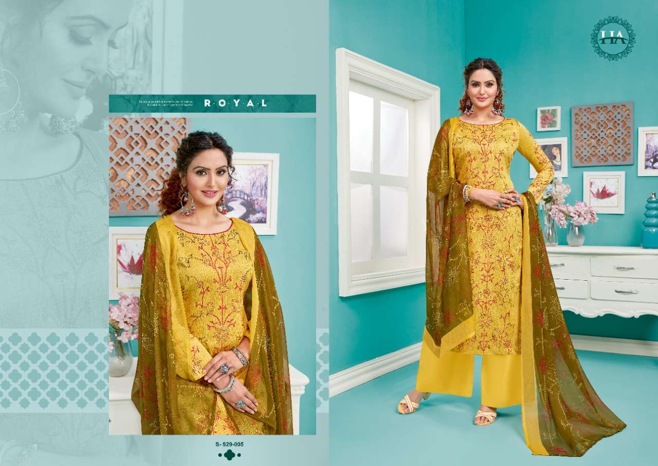 Harshit Summer 22 Catalog Festive Wear Pure Jam Digital Printed Dress Materials 
