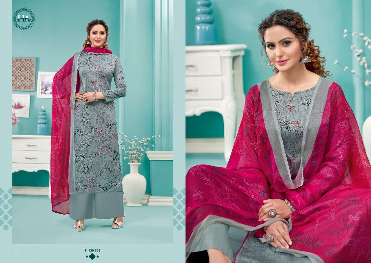 Harshit Summer 22 Catalog Festive Wear Pure Jam Digital Printed Dress Materials 