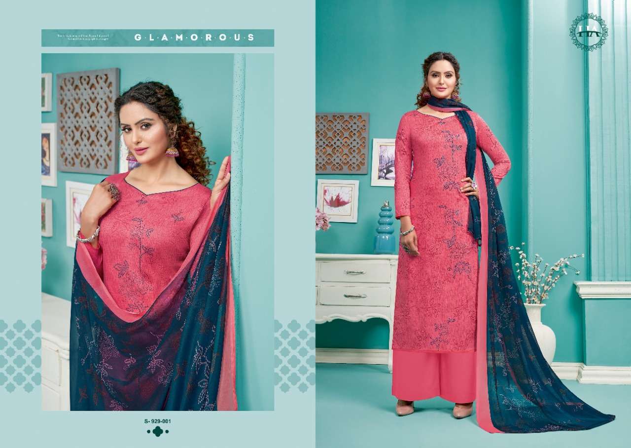 Harshit Summer 22 Catalog Festive Wear Pure Jam Digital Printed Dress Materials 