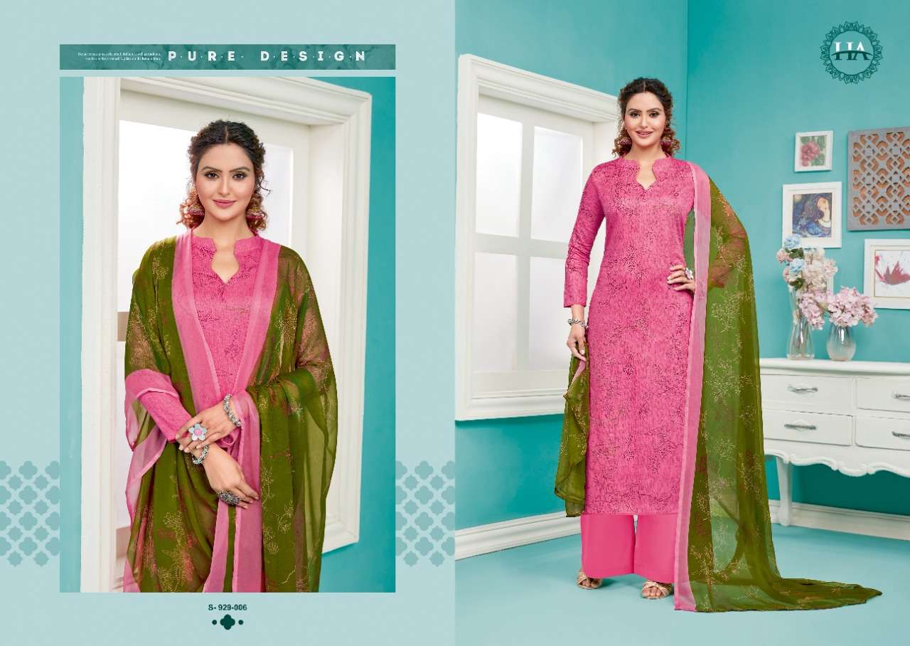 Harshit Summer 22 Catalog Festive Wear Pure Jam Digital Printed Dress Materials 