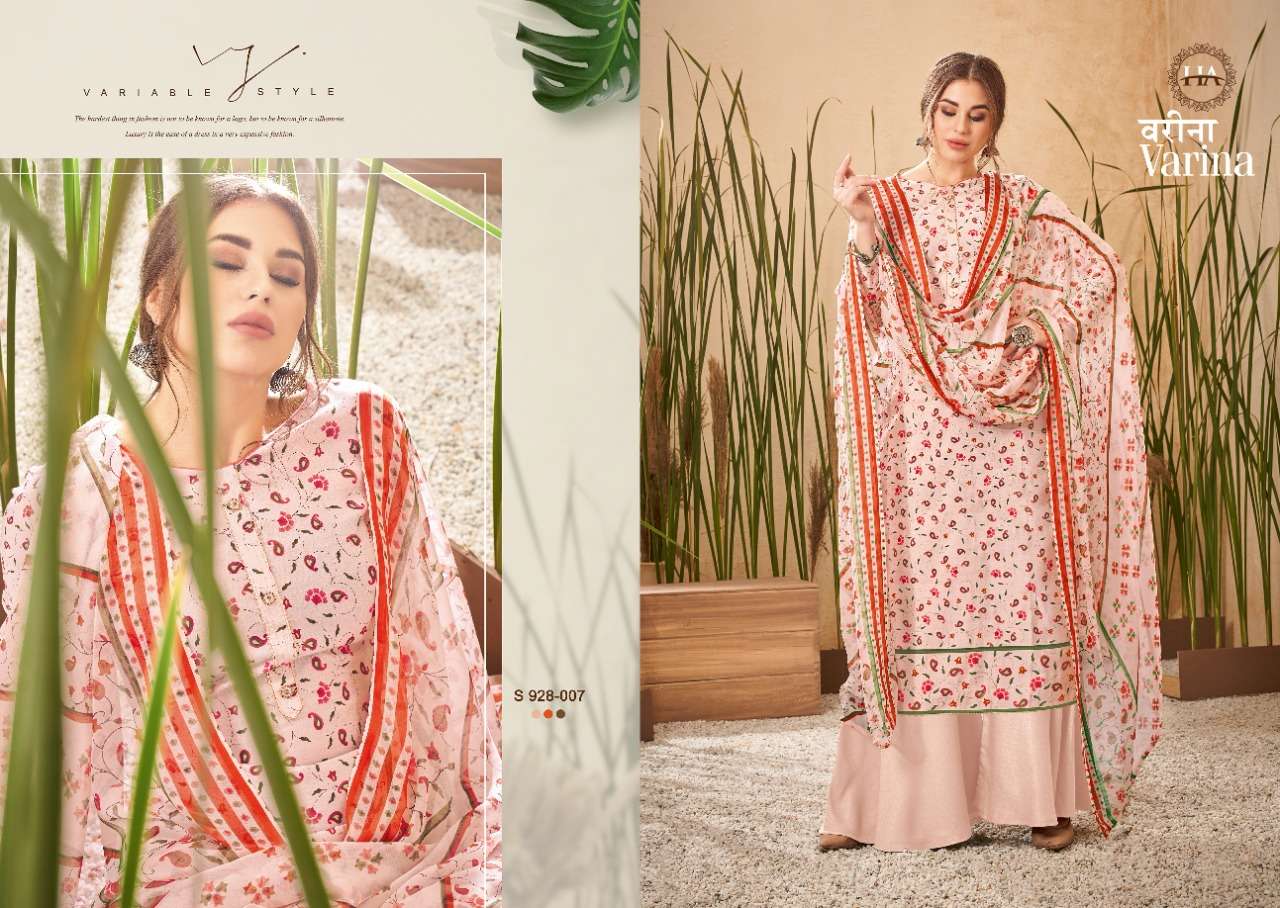 Harshit Varina Catalog Fancy Wear Pure Viscose Silk Ladies Dress Materials