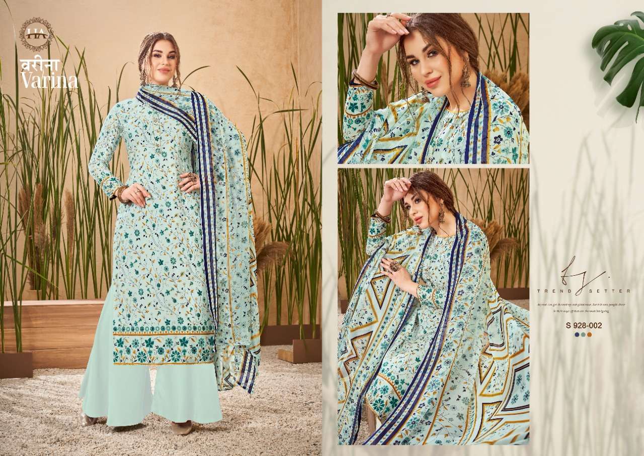 Harshit Varina Catalog Fancy Wear Pure Viscose Silk Ladies Dress Materials