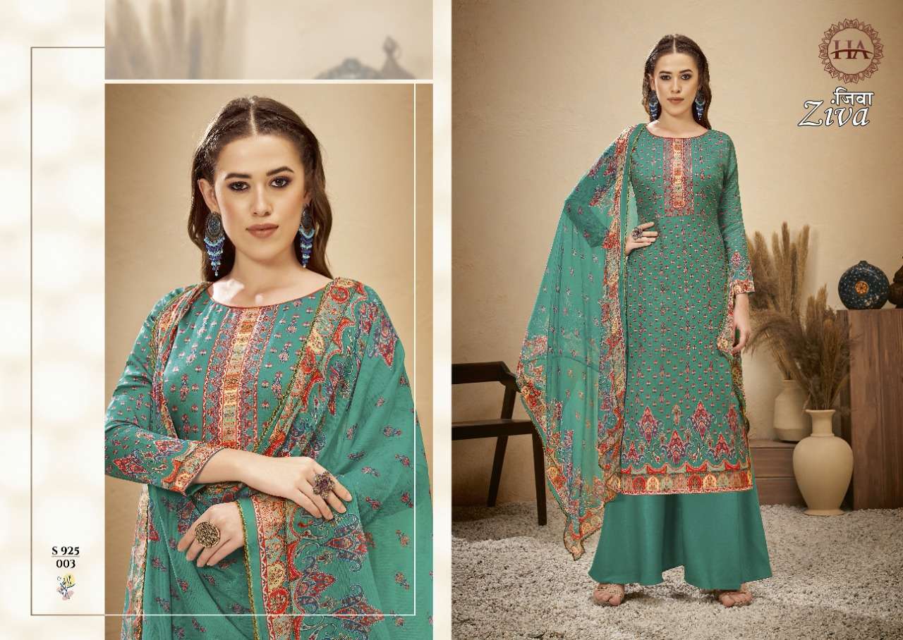 Harshit Ziva Catalog Daily Wear Jam Cotton Printed Ladies Dress Materials 