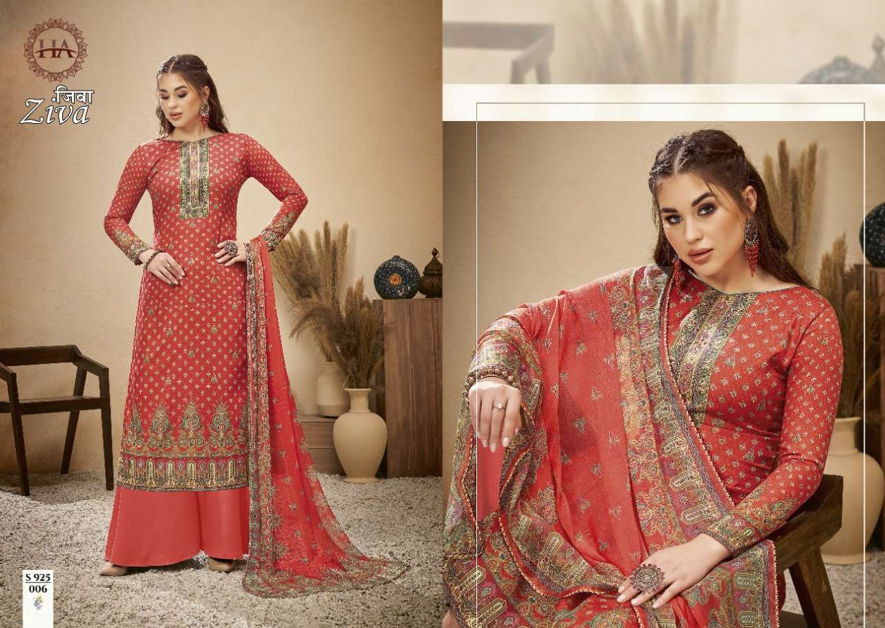 Harshit Ziva Catalog Daily Wear Jam Cotton Printed Ladies Dress Materials 
