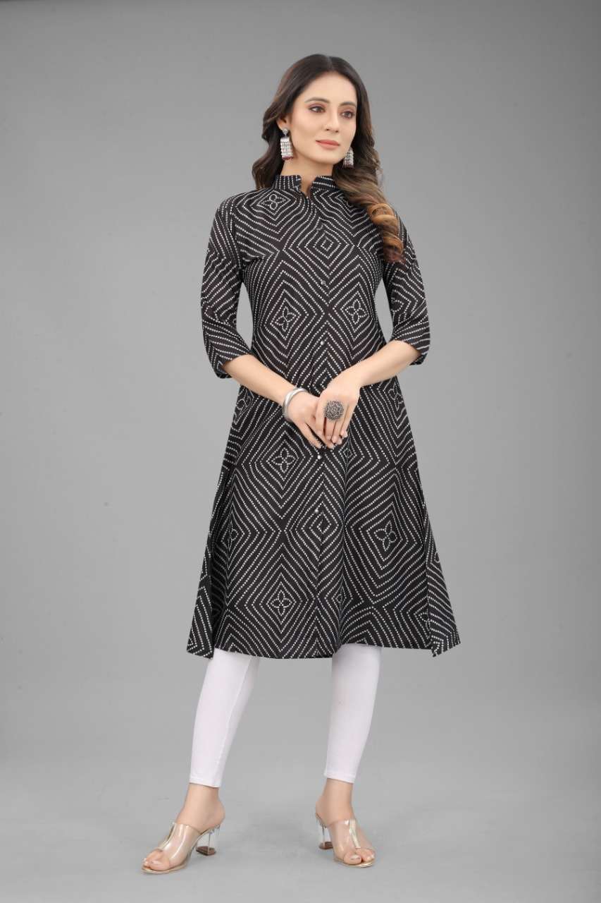 Jaypuri Catalog Casual Wear Cotton Printed Wholesale Kurtis 