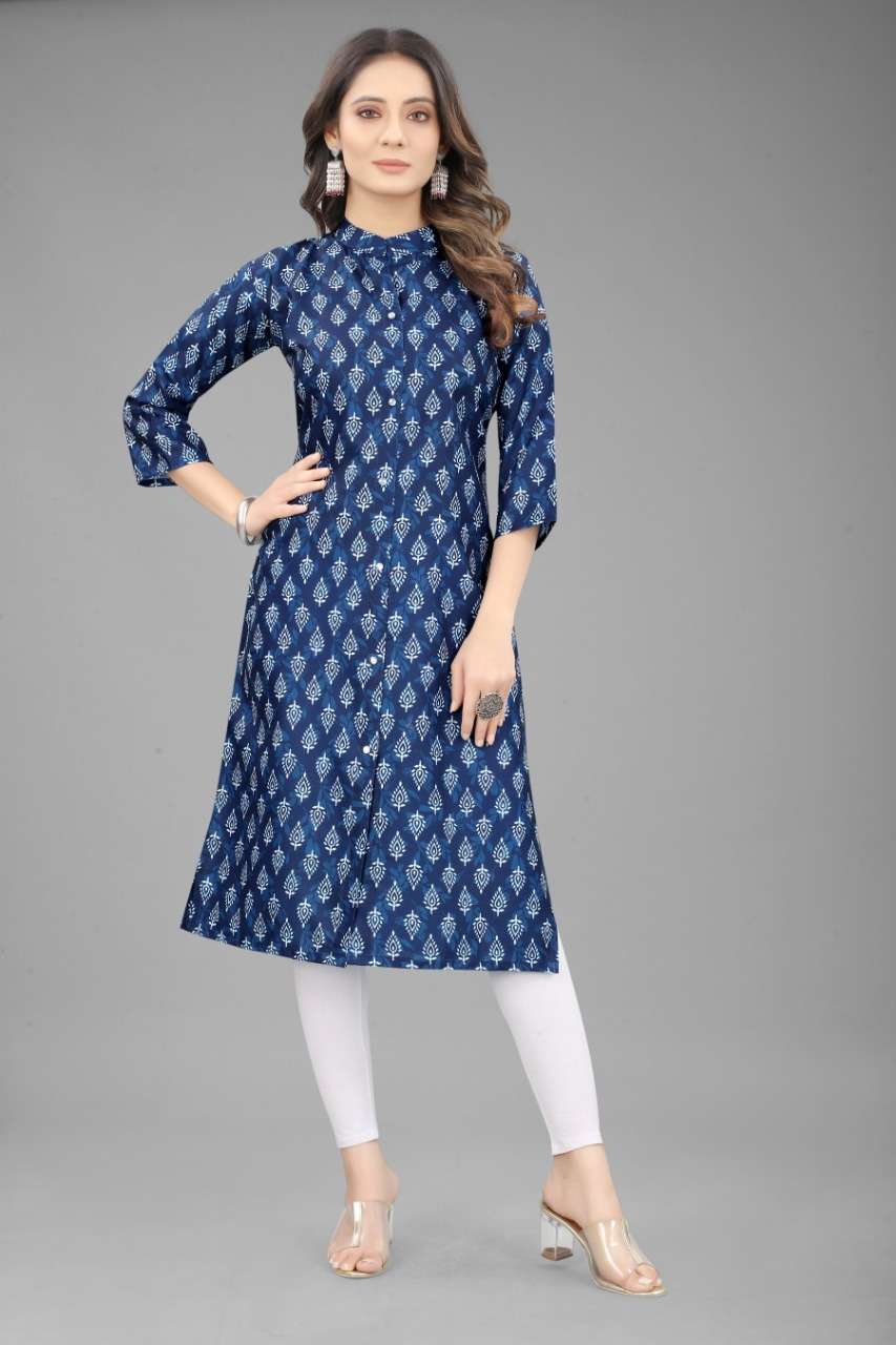 Jaypuri Catalog Casual Wear Cotton Printed Wholesale Kurtis 