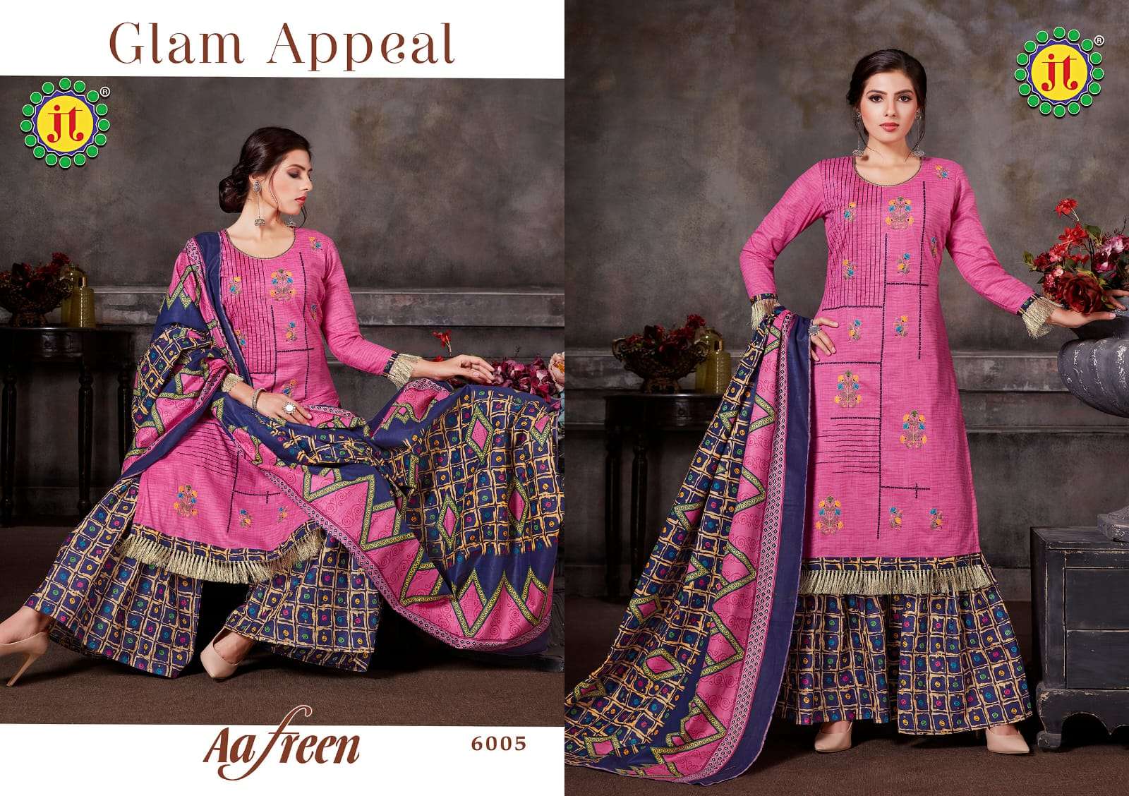 Jt Afreen Vol 6 Catalog Regular Wear Cotton Printed Women Dress Materials 