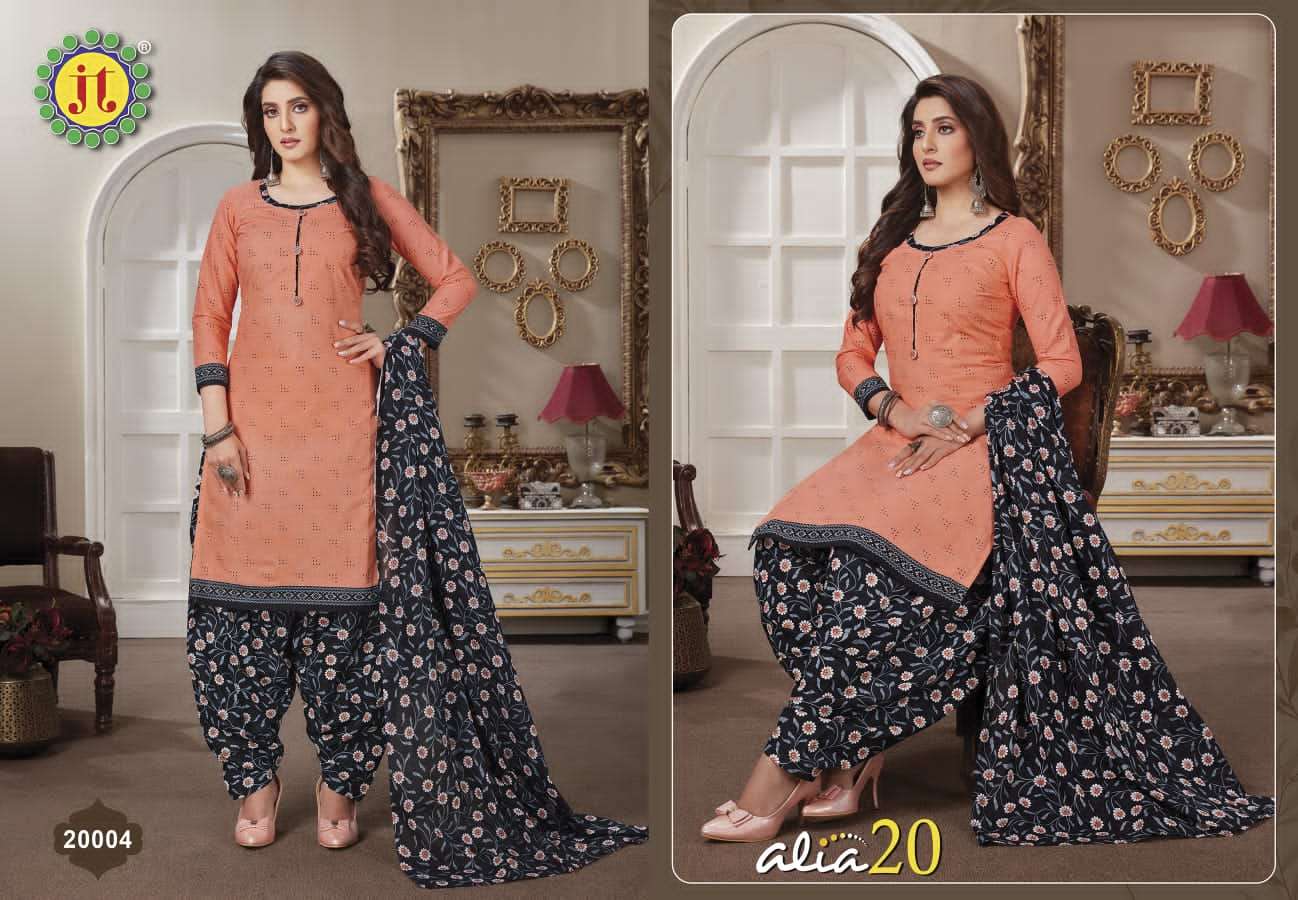 Jt Alia Vol 20 Catalog Casual Wear Cotton Printed Women Dress Materials 