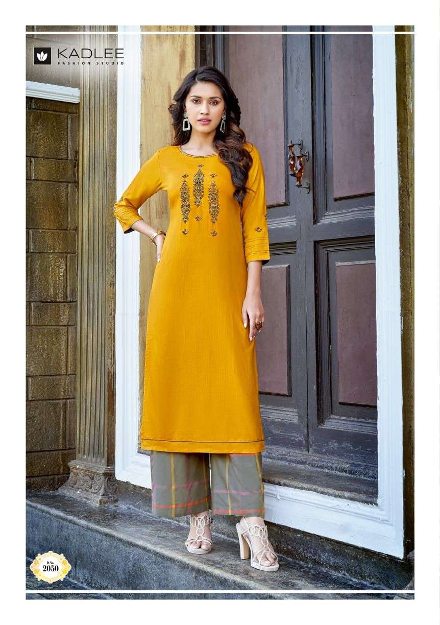 Yellow Rayon Straight Kurta Palazzo 2 Piece Set