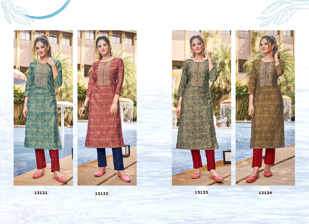 Kalaroop Aston Catalog Festive Wear Kurti With Bottom 