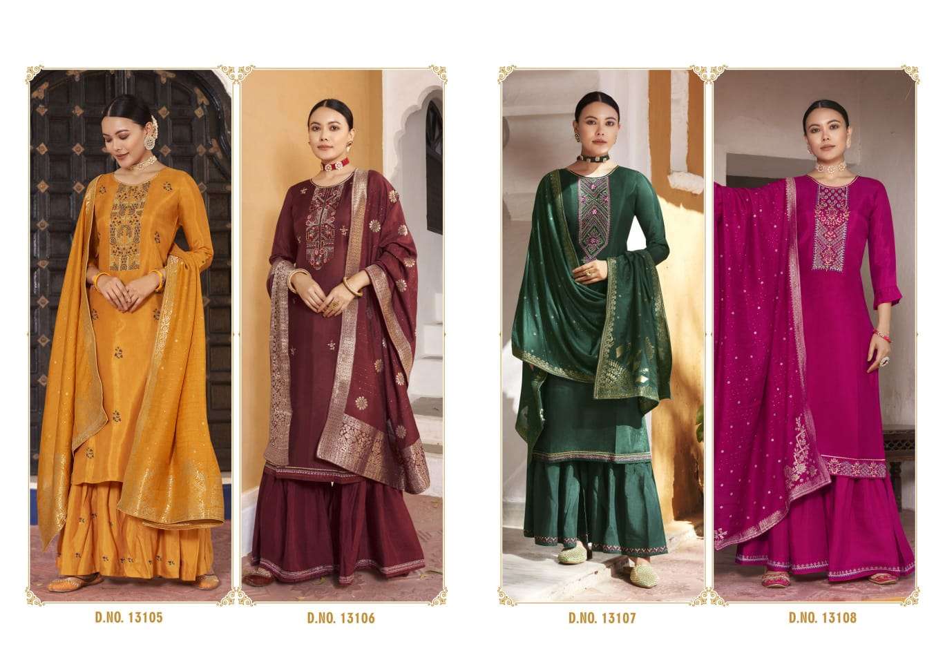 Kalaroop Avira Catalog Exclusive Wear Embroidery Readymade Sharara Suits
