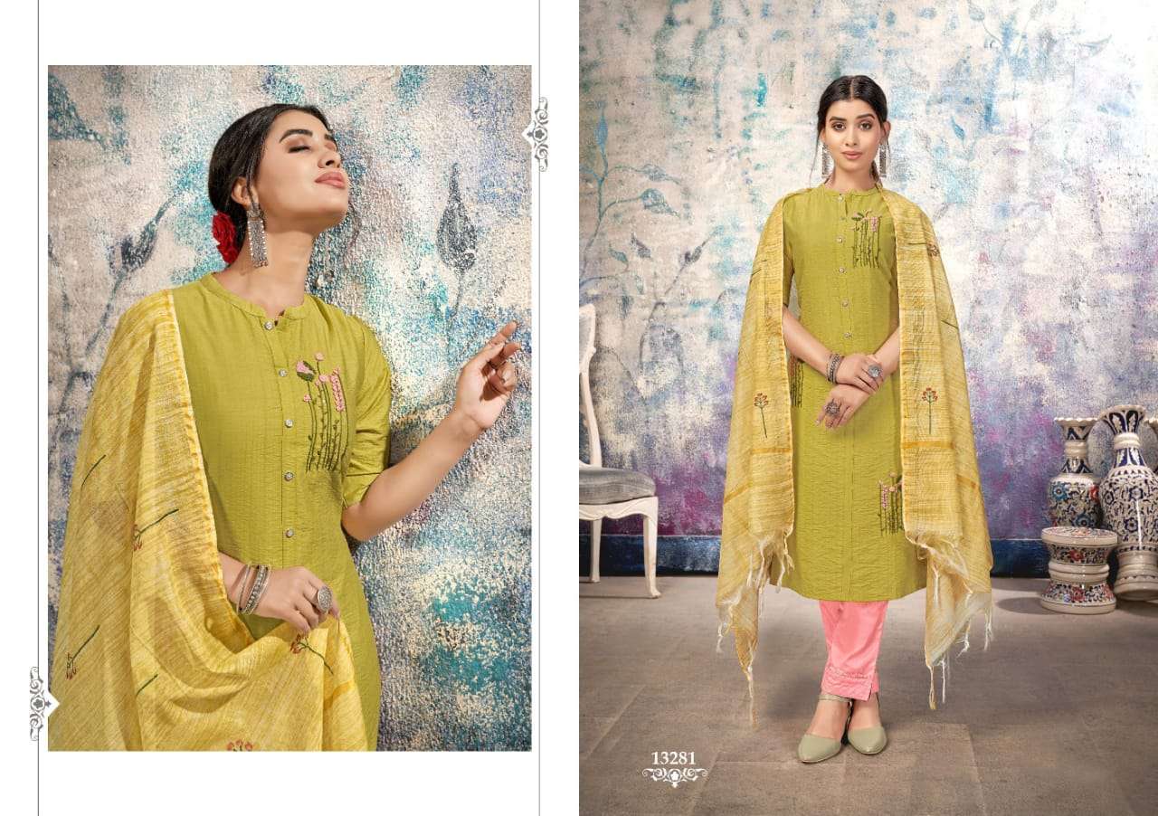 Kalaroop Hunter Catalog Party Wear Readymade Top Bottom With Dupatta