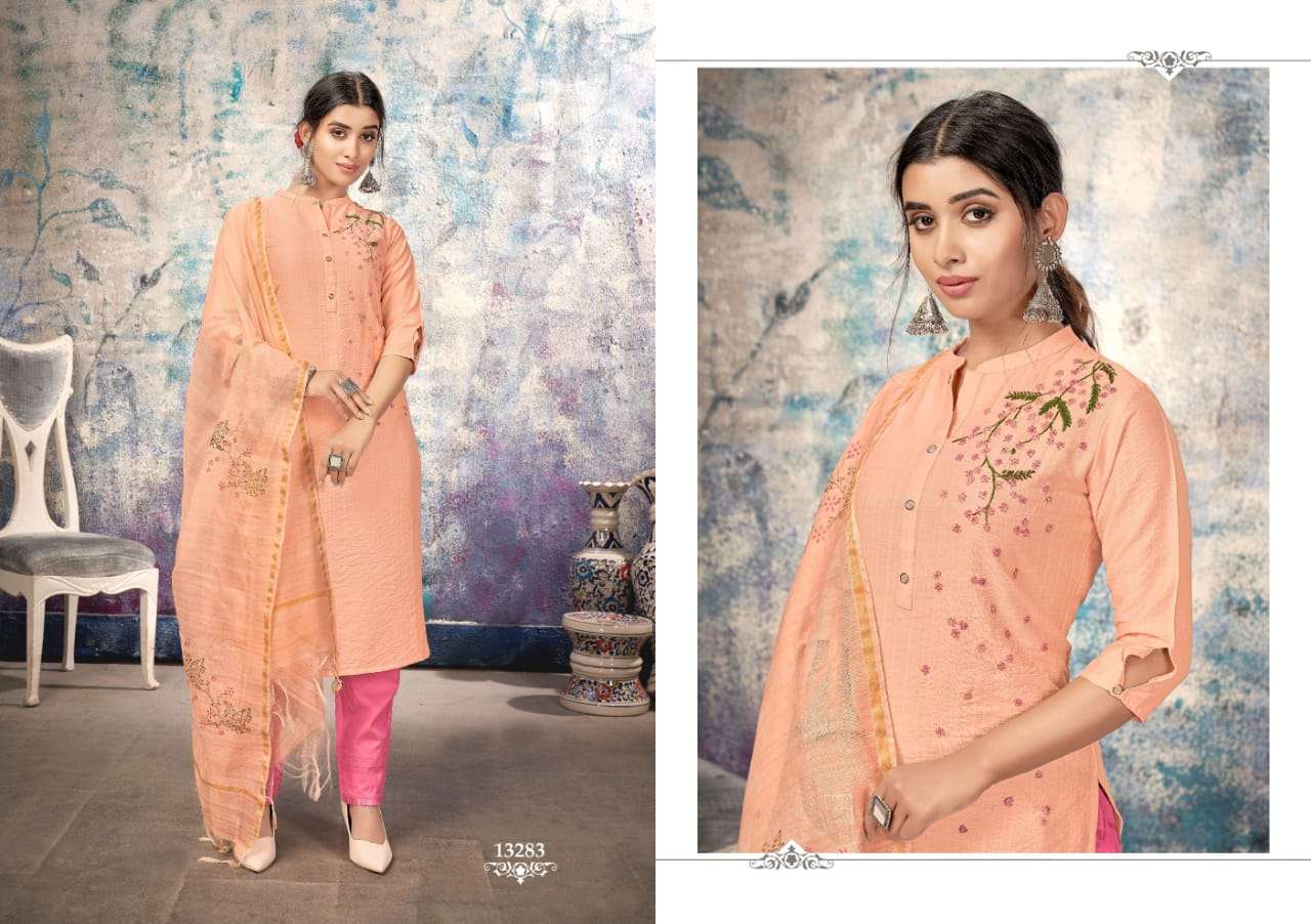 Kalaroop Hunter Catalog Party Wear Readymade Top Bottom With Dupatta