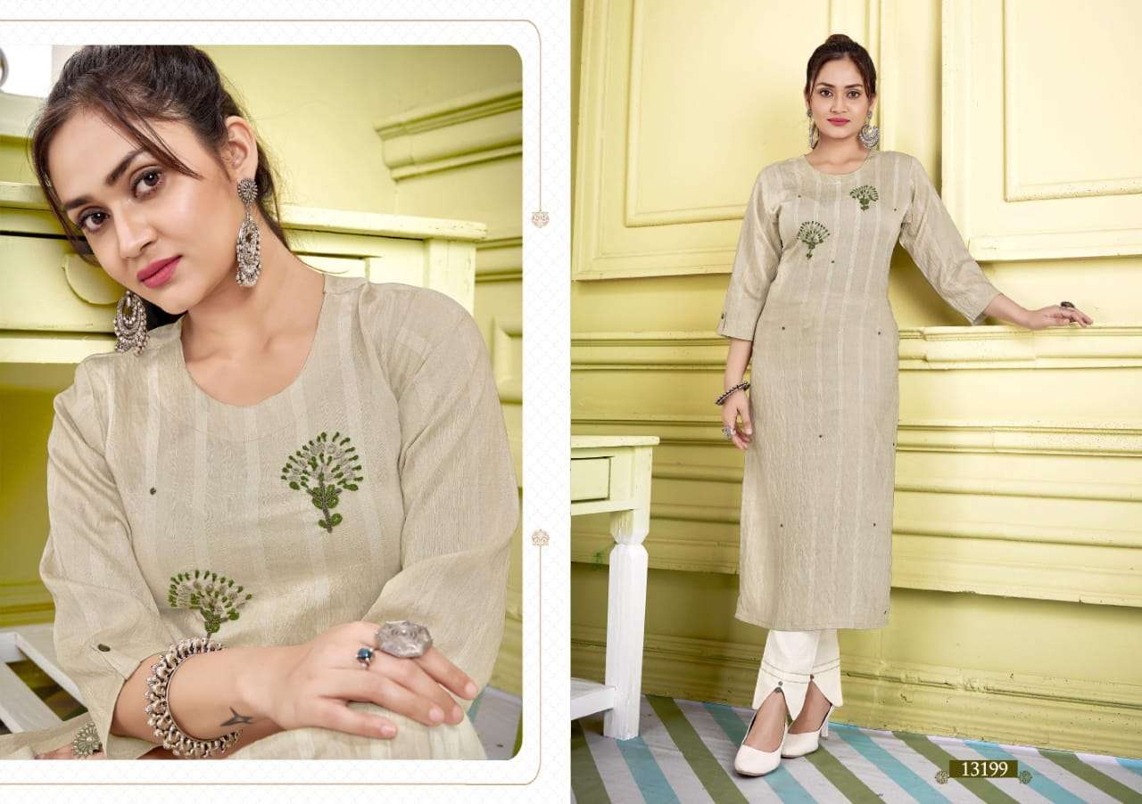 Kalaroop Jolly Catalog Fancy Wear Silk Embroidery Kurtis 