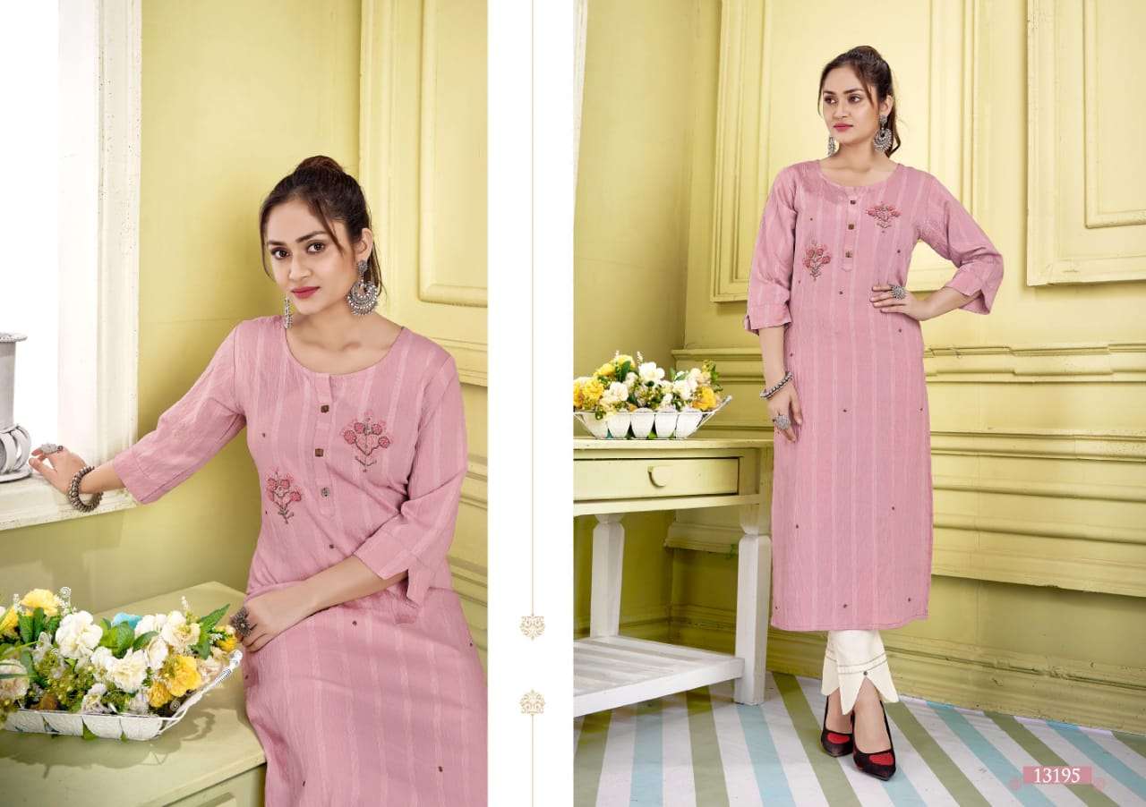 Kalaroop Jolly Catalog Fancy Wear Silk Embroidery Kurtis 